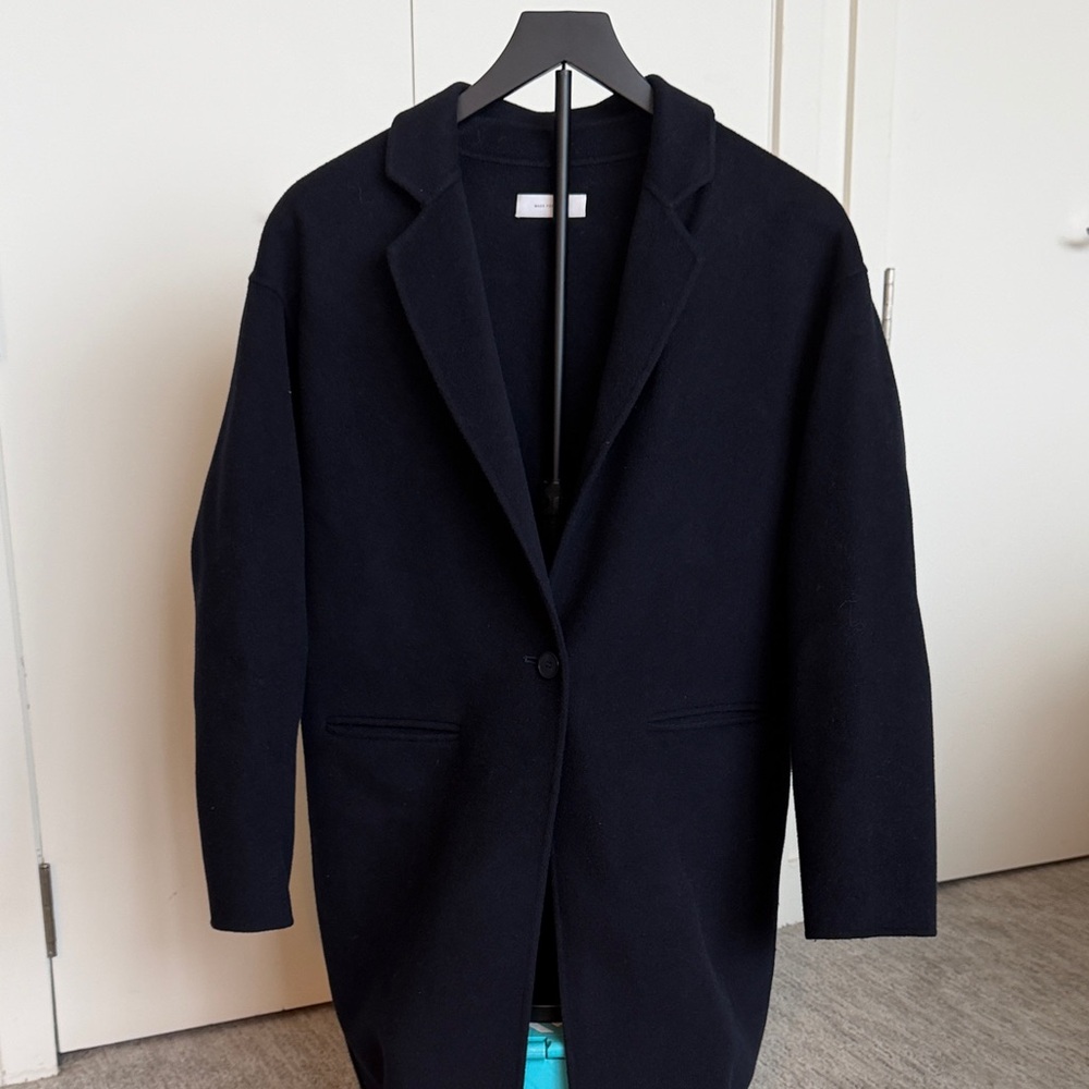 Classic Navy Women's Wool Coat